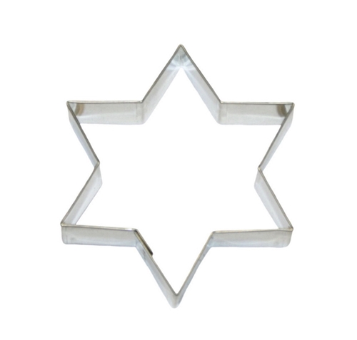 Hvězda – vykrajovátko, 93 × 80 mm, nerez
