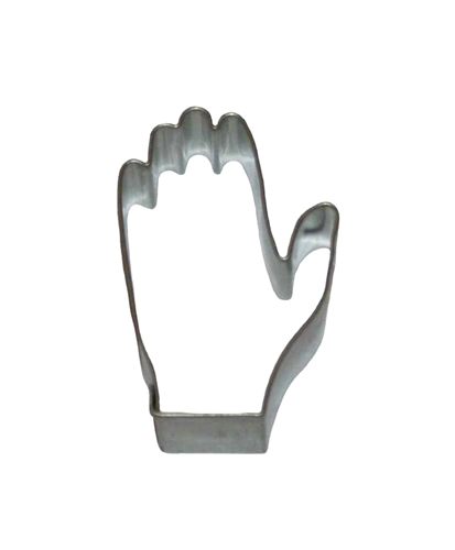Hand – cookie cutter, stainless steel