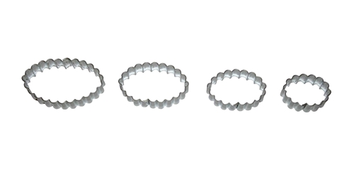Ellipsen – Set von gewellten Ausstechformen (4 St.)