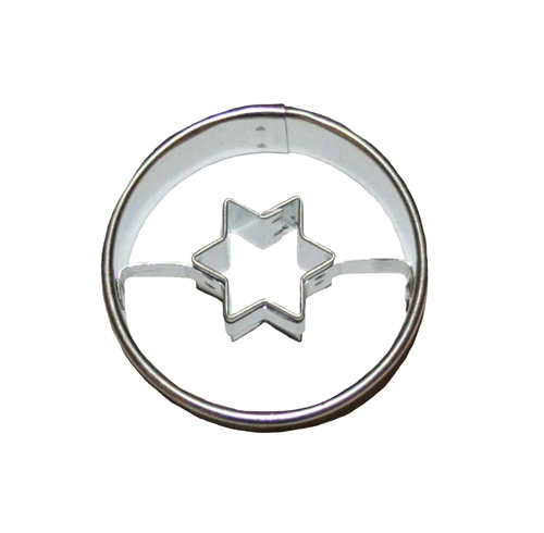 Circle / star cut-out – cookie cutter, tinplate
