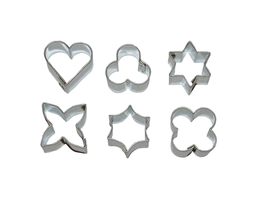 Small cookie cutters - plain (6 pcs)