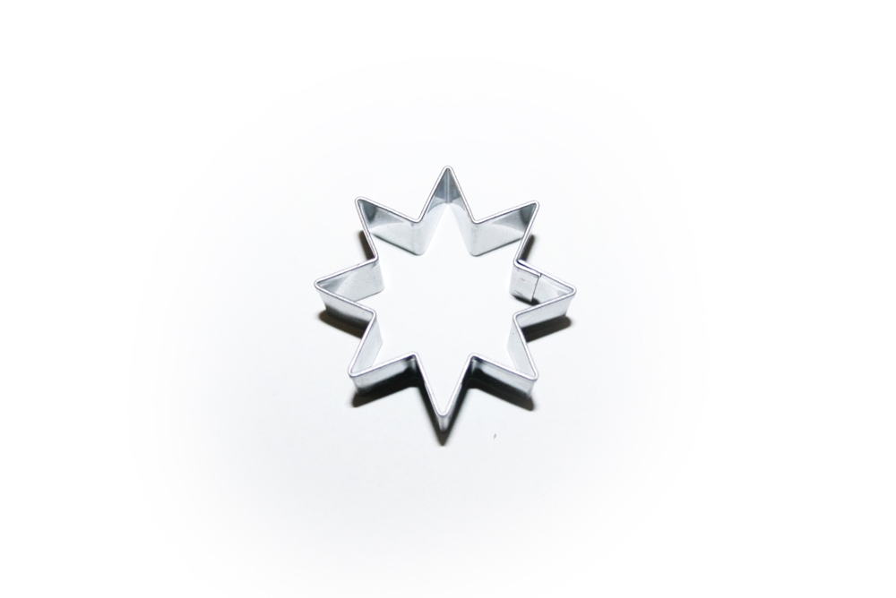Hvězda 8cípá – 60 mm – vykrajovátko z nerezu