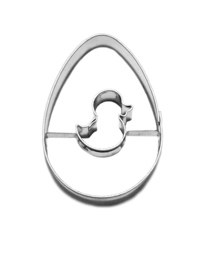 Egg / duckling cut-out – cookie cutter, stainless steel