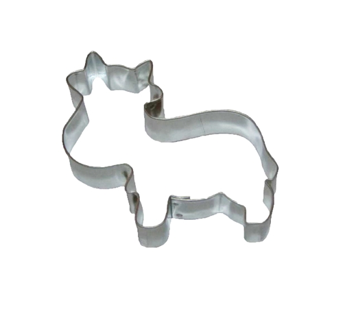 Cow II – cookie cutter, stainless steel