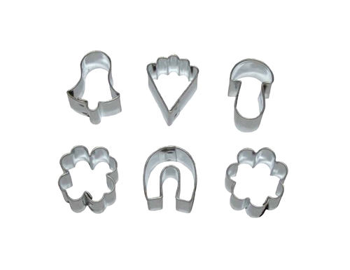 Small cookie cutter set II. (6 pcs), stainless steel