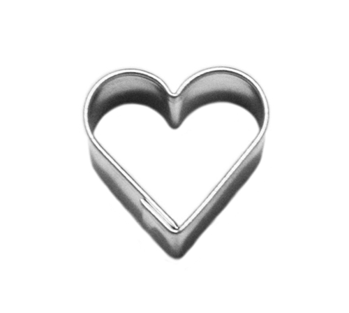Little heart – small cookie cutter, stainless steel