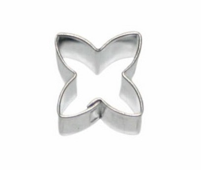Rounded cross – miniature cookie cutter, stainless steel