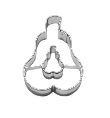 Pear / pear cut-out – cookie cutter, stainless steel