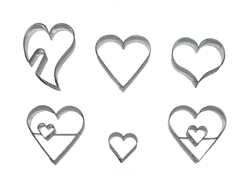 Valentine’s Day cookie cutter set III (6 pcs)