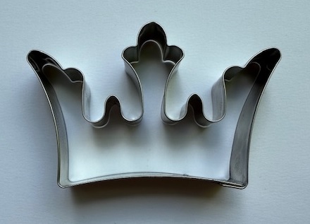 Crown - cookie cutter, 75 mm, stainless steel