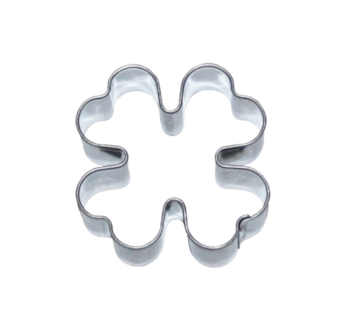 Four-leaf clover – cookie cutter, 40 mm, stainless steel