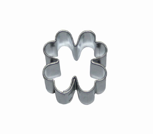Four-leaf clover – miniature cookie cutter, 18 mm, stainless steel