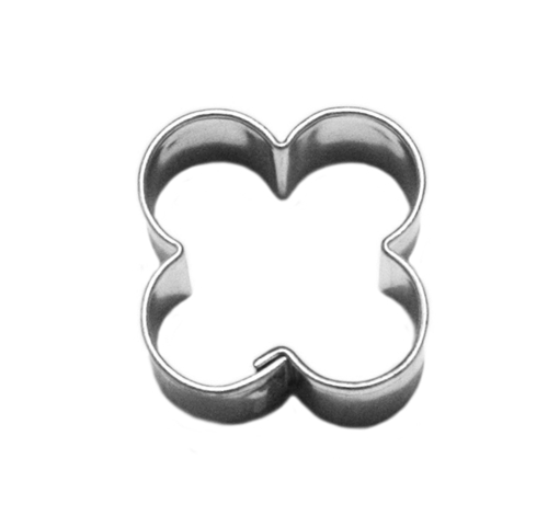 Flower (four petals) – cookie cutter, stainless steel