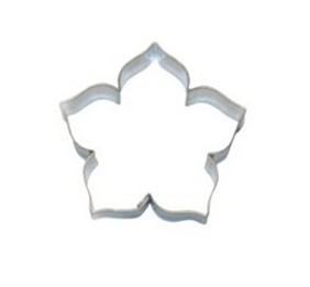 Lilie – Ausstechform, 25 mm, Weißblech