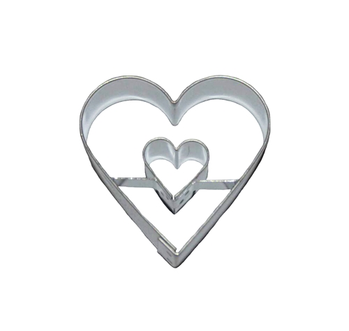 Heart / heart cut-out – cookie cutter, tinplate