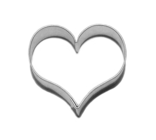 Cherry heart – cookie cutter, stainless steel