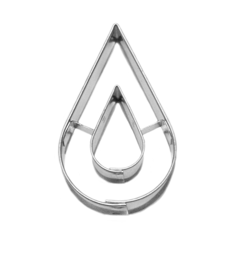 Tropfen / Tropfen – Ausstechform, Edelstahl