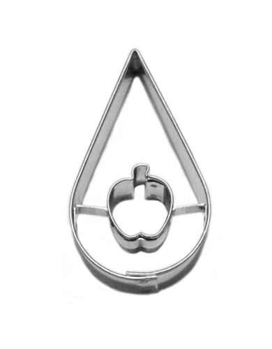 Drop / apple cut-out – cookie cutter, stainless steel