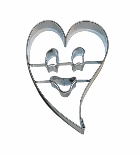 Heart-shaped emoji – irregular-shaped cookie cutter