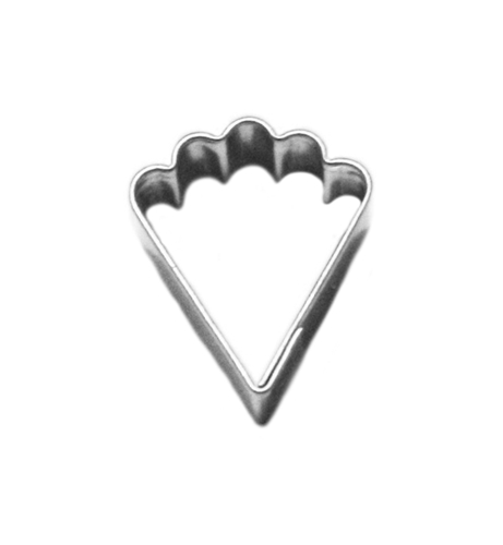 Fan – small cookie cutter, stainless steel