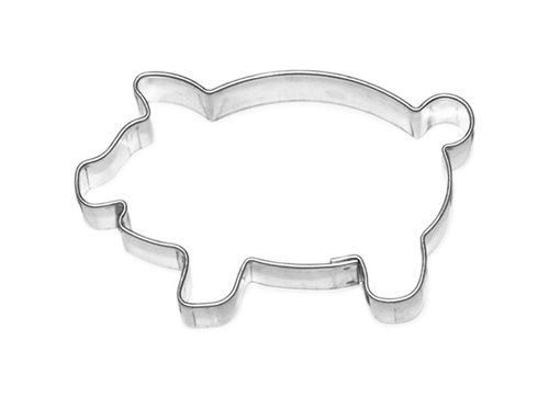 Piglet – cookie cutter, tinplate