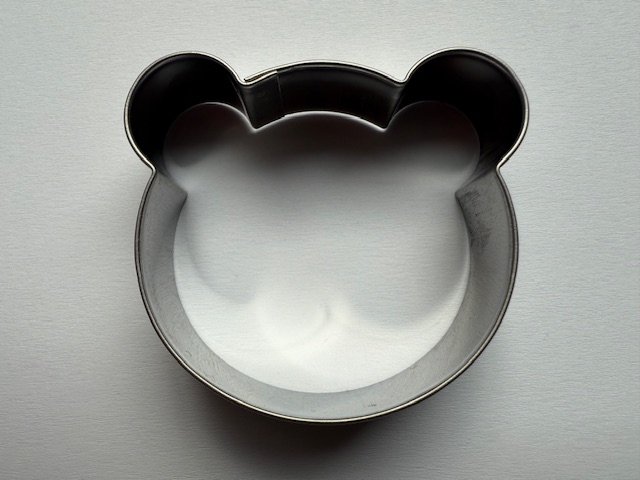 Teddybärkopf – Ausstechform, Edelstahl