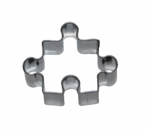 Puzzle – cookie cutter, 45 mm, stainless steel