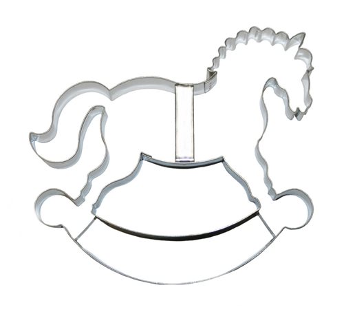 Rocking horse – cookie cutter, tinplate