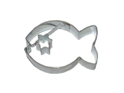 Goldfish / star cut-out – cookie cutter, stainless steel