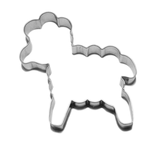 Sheep – large cookie cutter, stainless steel