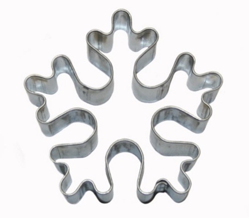 Snowflake – medium cookie cutter, stainless steel
