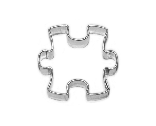 Puzzle – Ausstechform, 30 mm, Weißblech