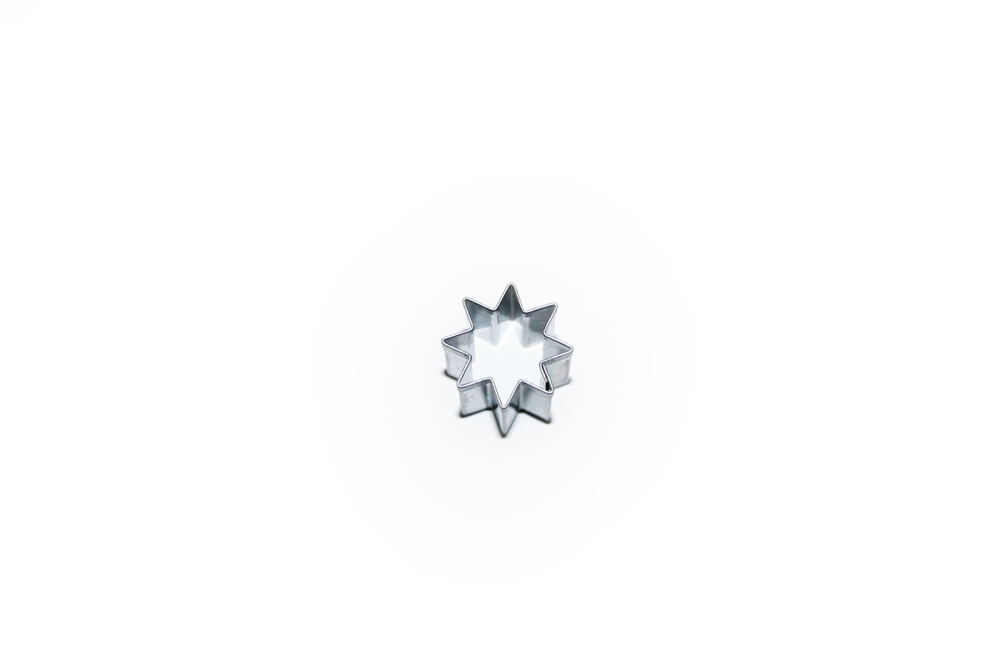Hvězda – vykrajovátko, 8 cípů, 20 mm, nerez